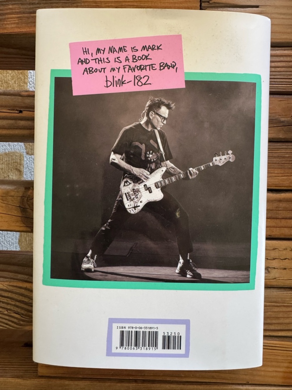 Mark Hoppus - Fahrenheit-182 (Pink & Green Cover) Memoir Book - Picture 3 of 4
